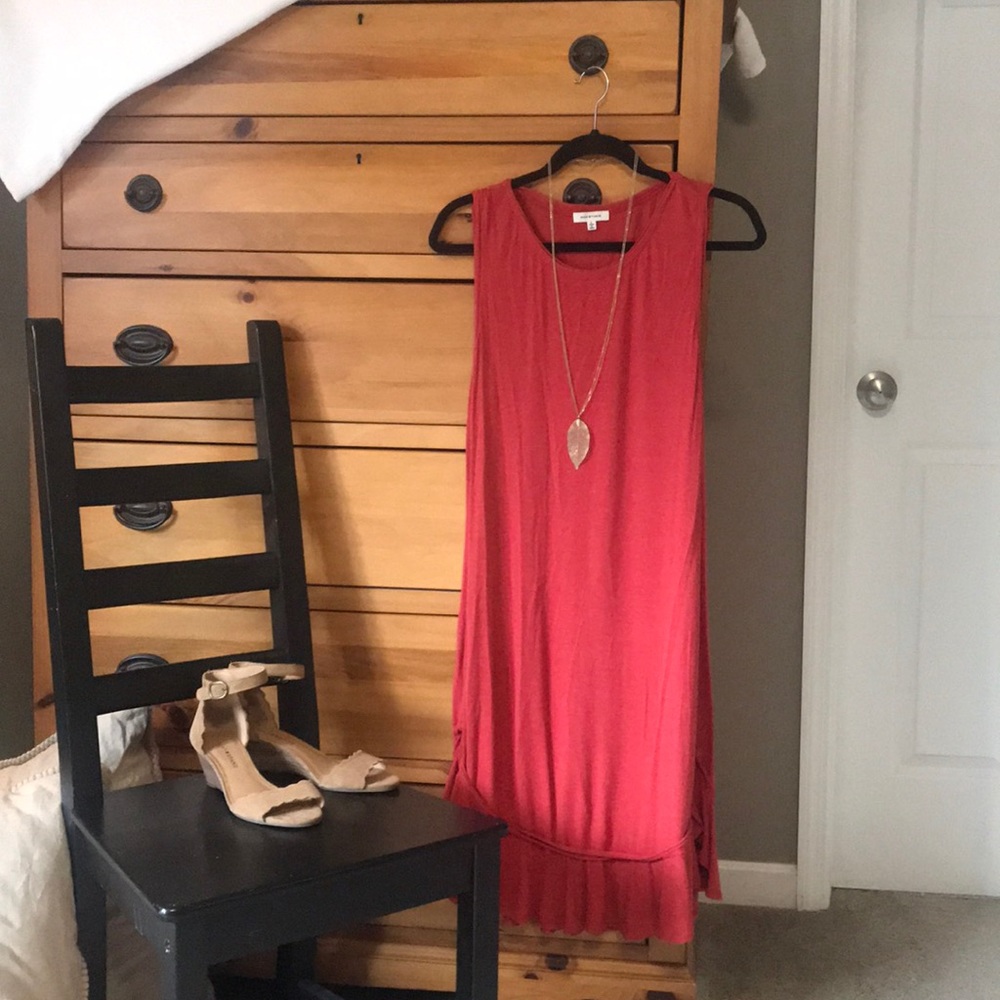 Super Soft Red Cotton Dress